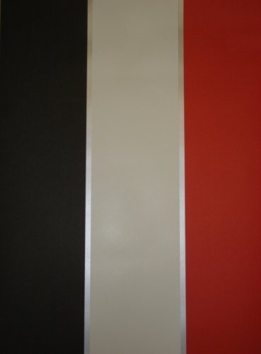 Ii Red Cream And Black Striped Wallpaper By Direct