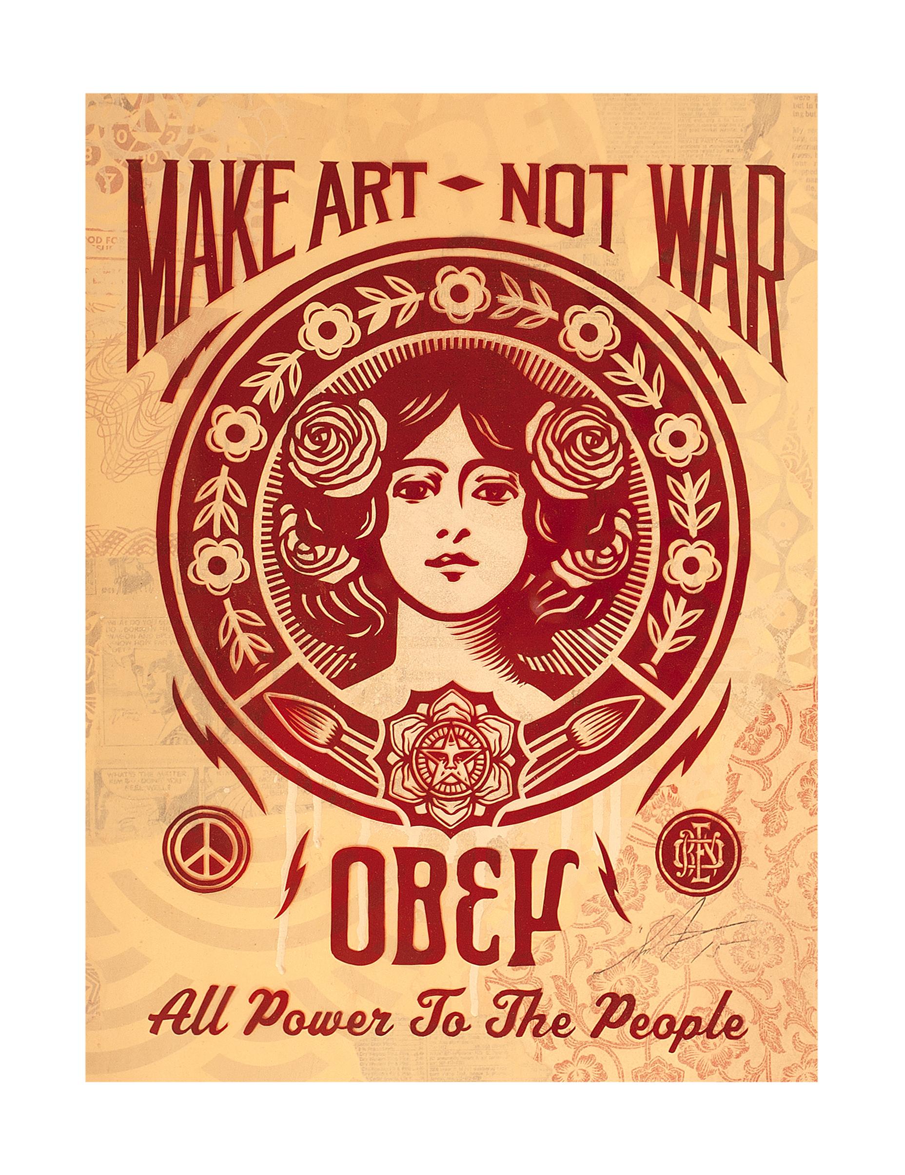 Make Art Not War Ruby Obey Giant