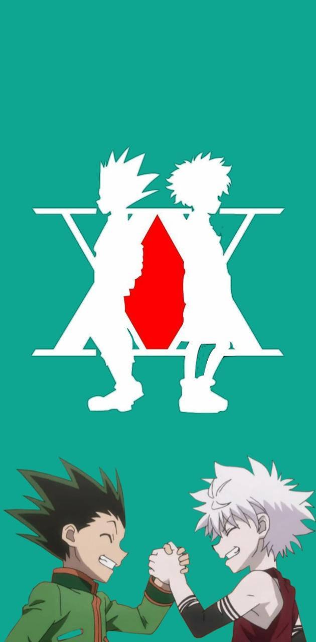 Gon And Killua Handshake From Hunter X iPhone Wallpaper