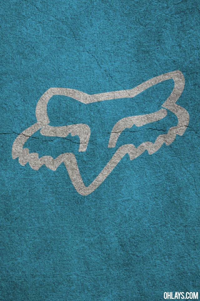 Blue Fox Racing Logo Background Fox iphone wallpaper