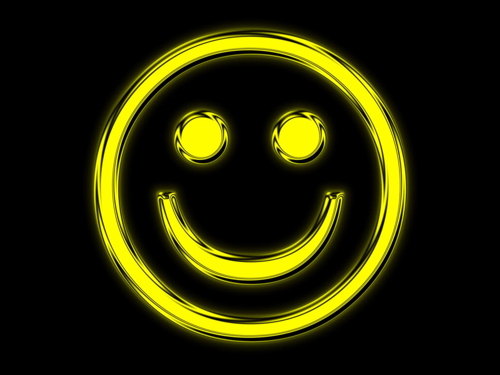 Black background smiley face 1024x768