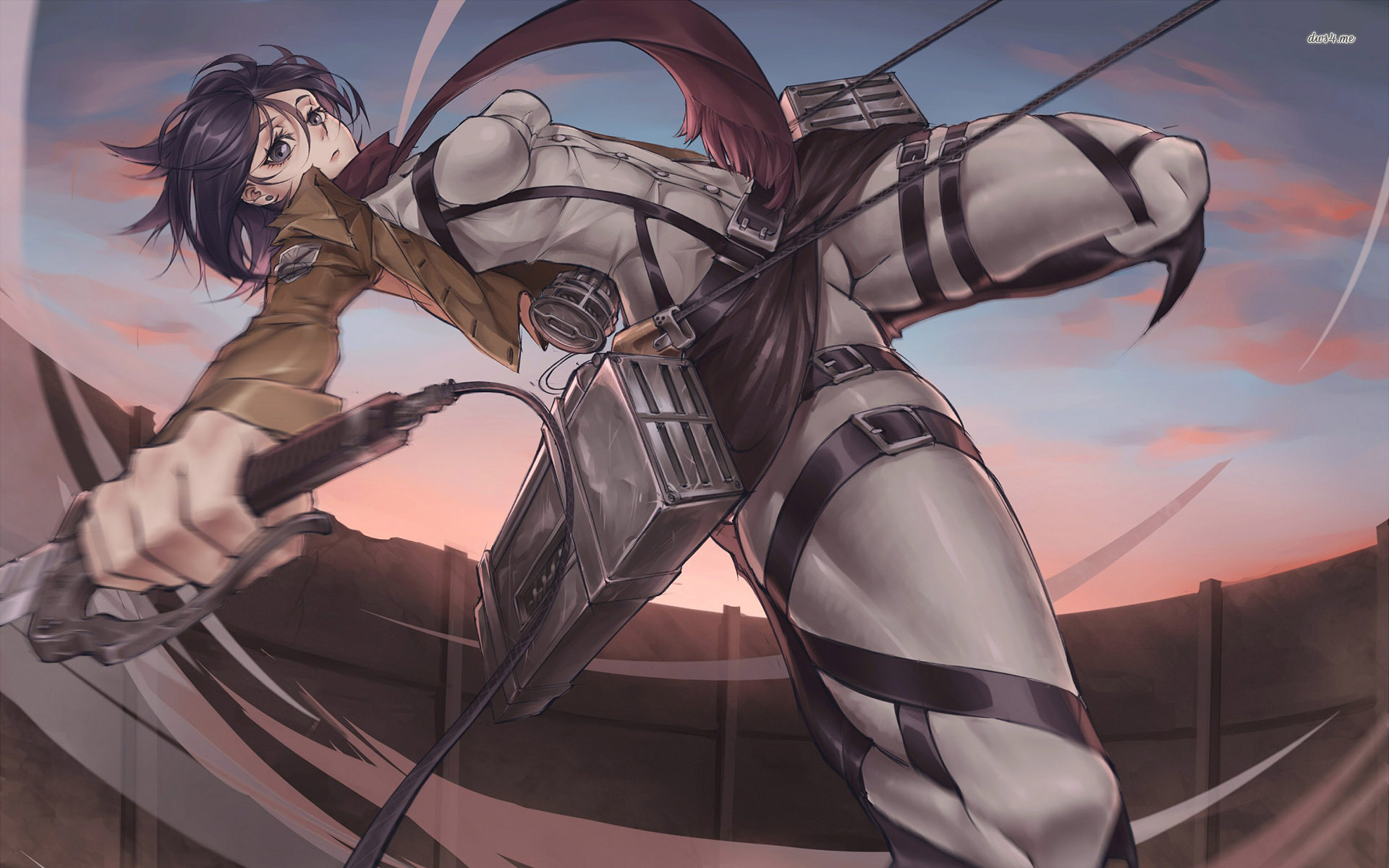 Showing Gallery For Attack On Titan Mikasa And Levi Wallpaper