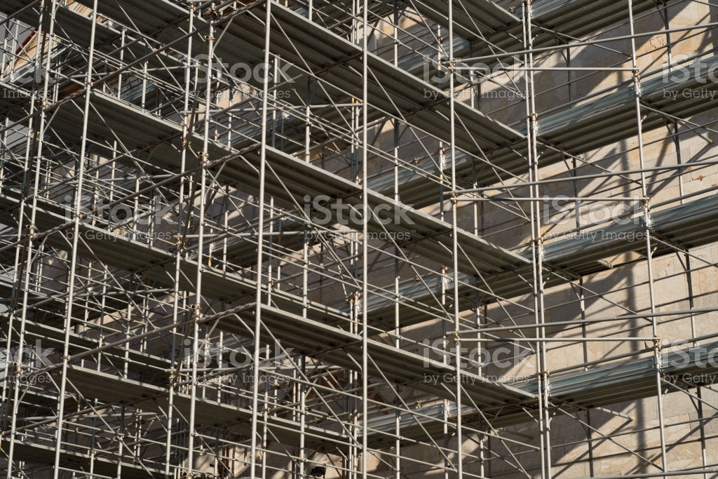 Free download Construction Site Scaffold Background Stock Photo