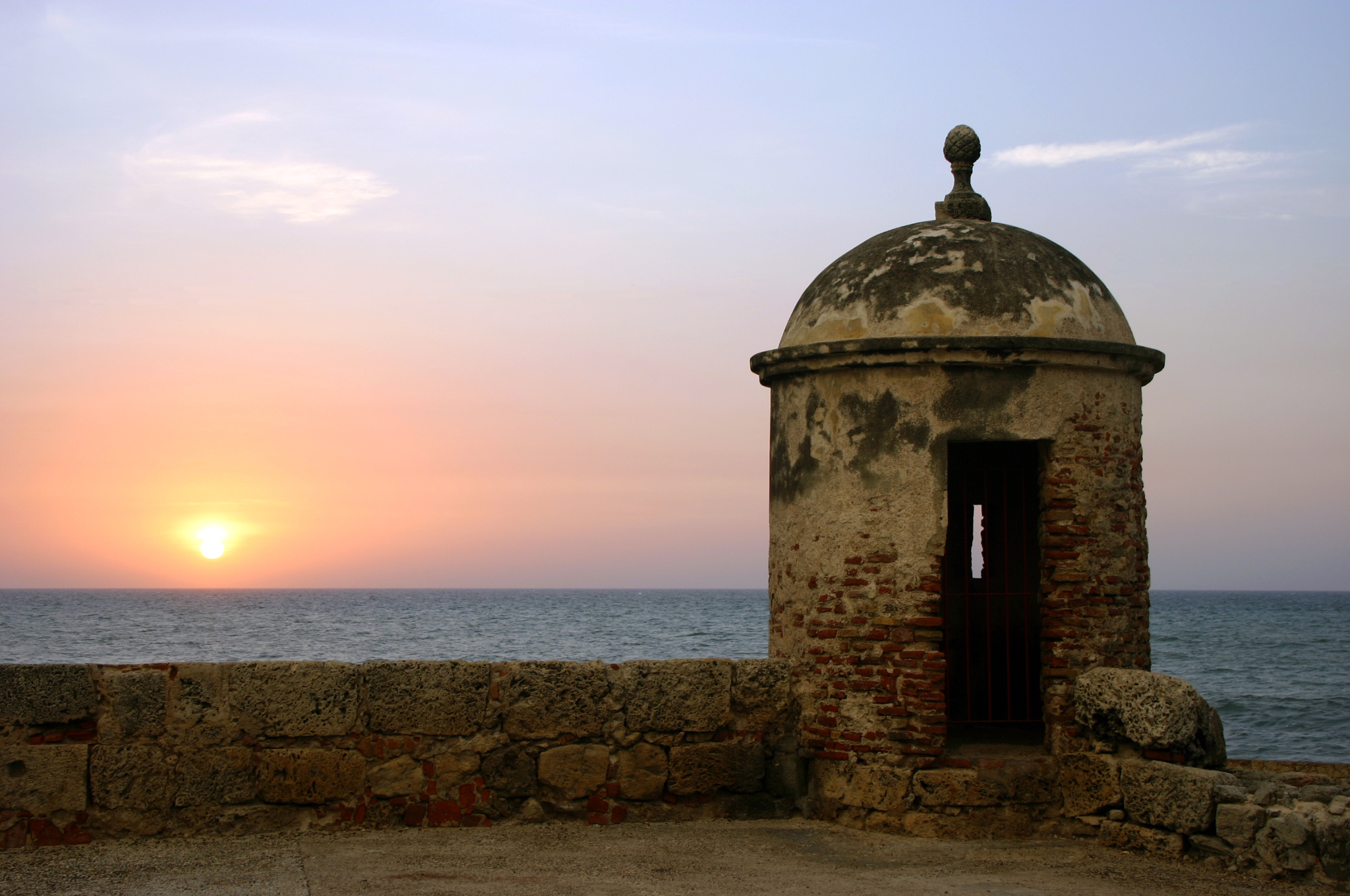 Image Sunset In Cartagena Colombia 1920x1080p HD Travel Wallpaper