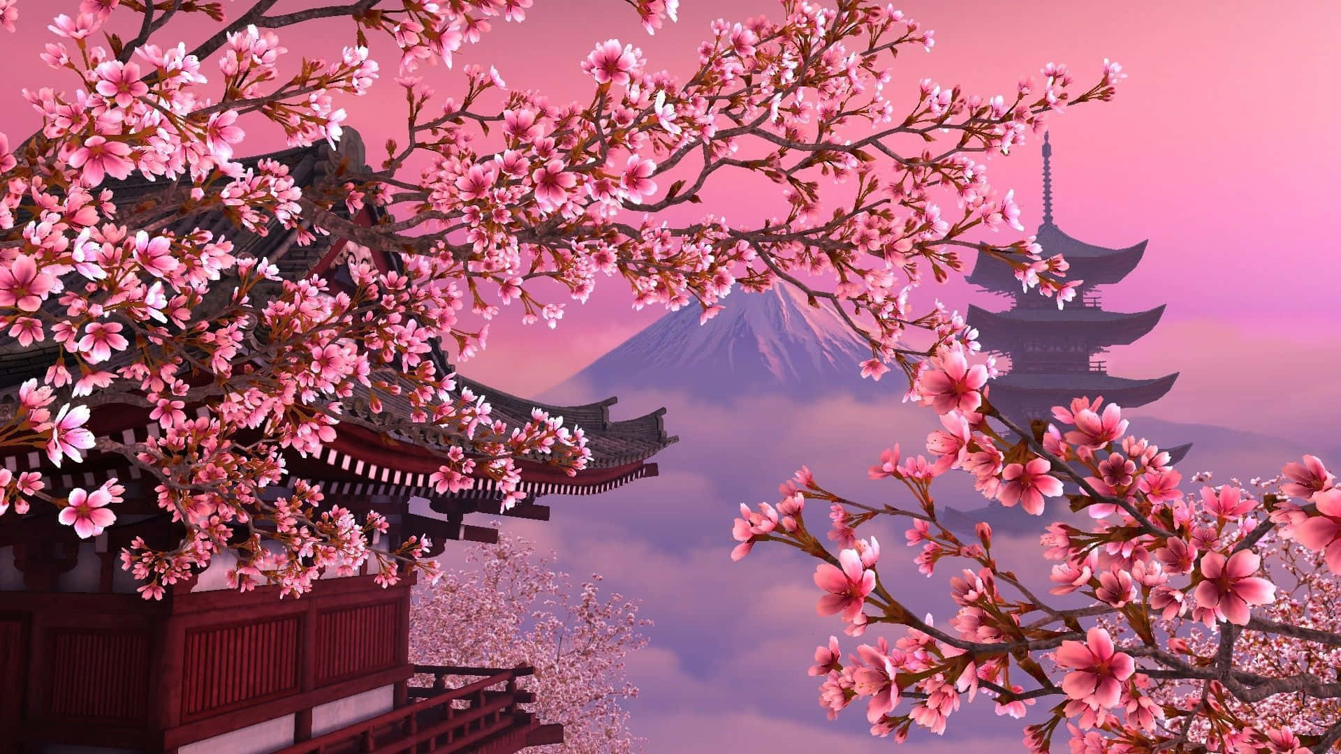 Japanese Pink Wallpaper
