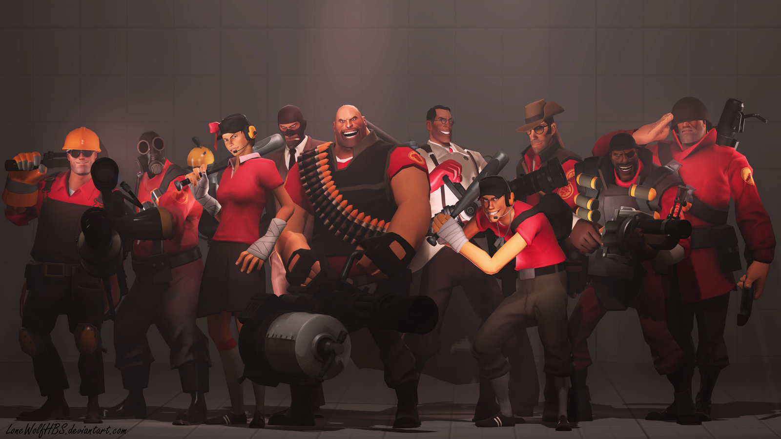 Team Fortress Characters Female Scout By Lonewolfhbs