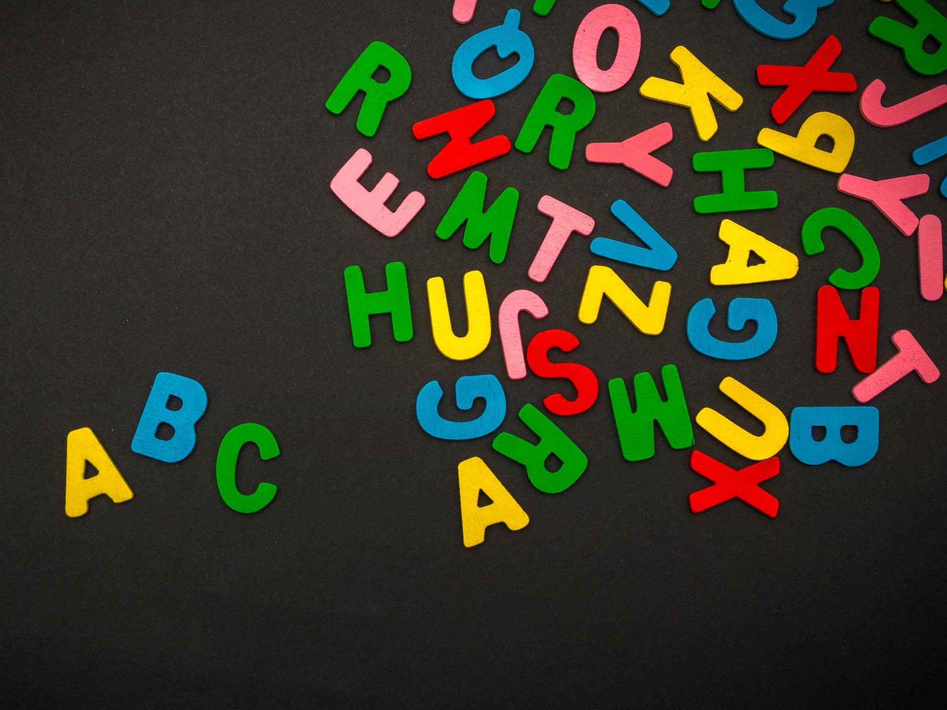 Alphabet Letters In The Form Of Abc Wallpaper