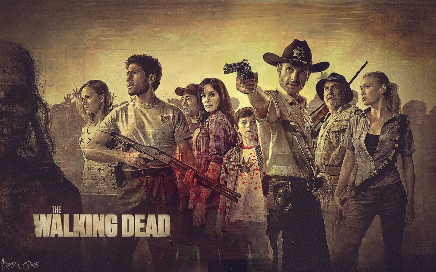Wallpaper Full HD The Walking Dead Magazine