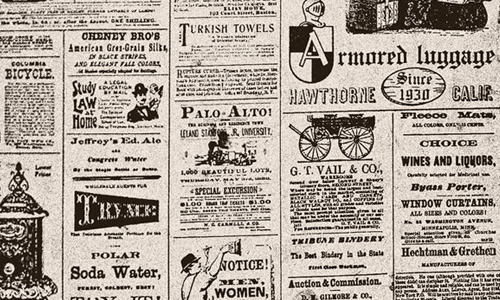Vintage Newsprint Background Old Newspaper Texture