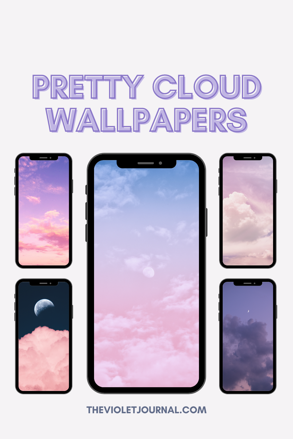 15 Aesthetic Cloud Wallpapers For Your Phone   The Violet Journal 1000x1500