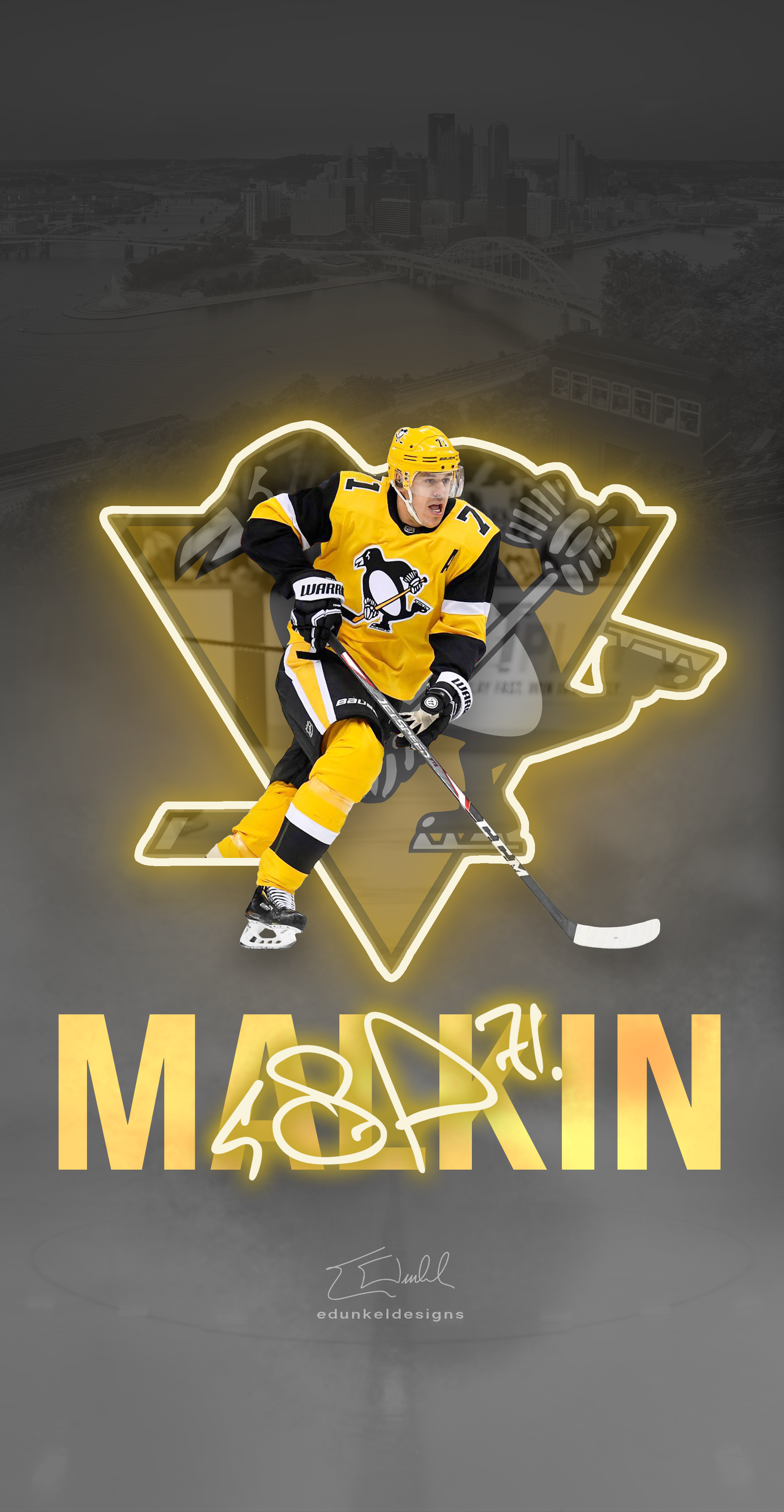Evgeni Malkin Neon Wallpaper Penguins