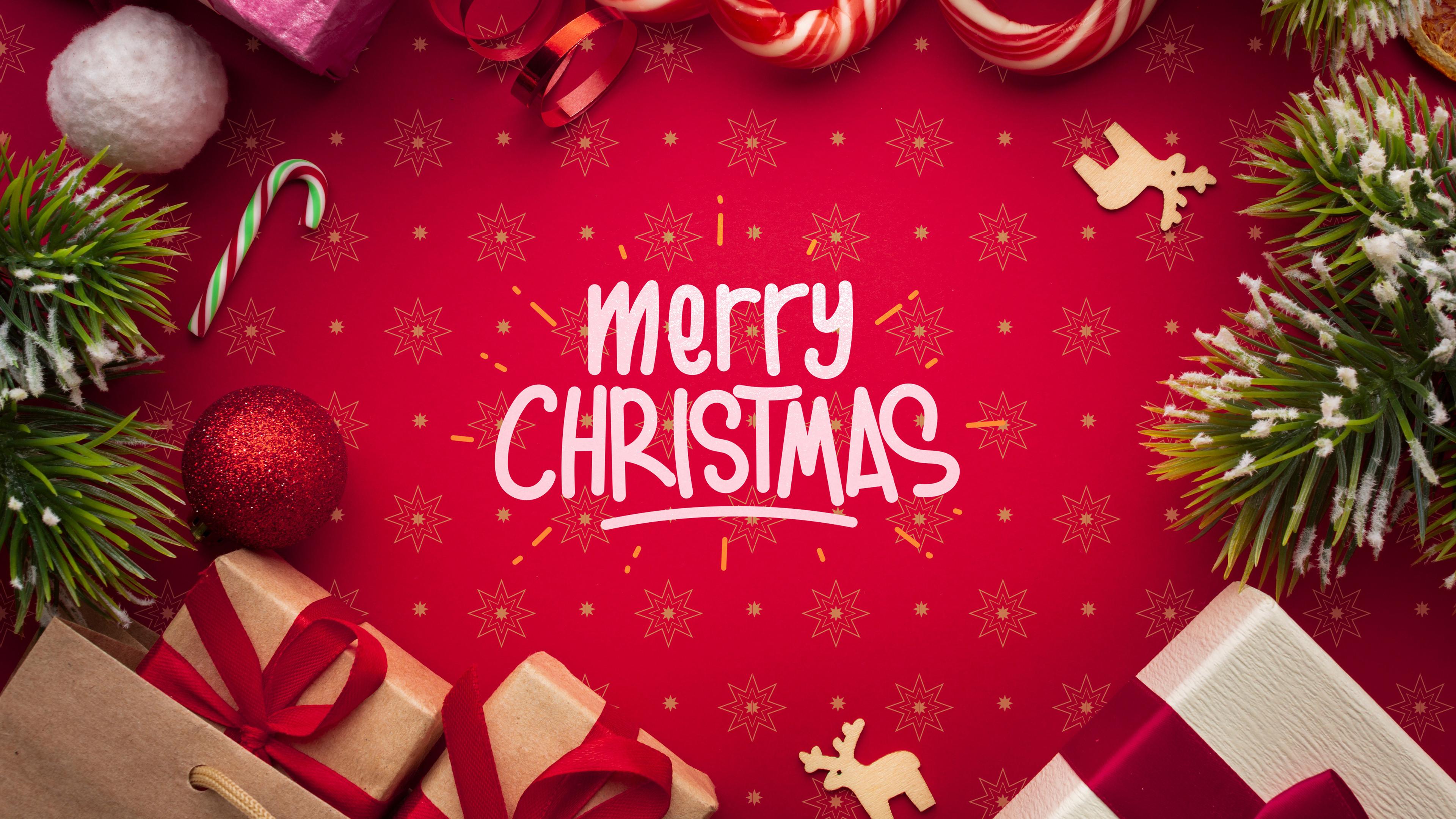 Merry Christmas 4K Wallpaper iPhone HD Phone 8240h