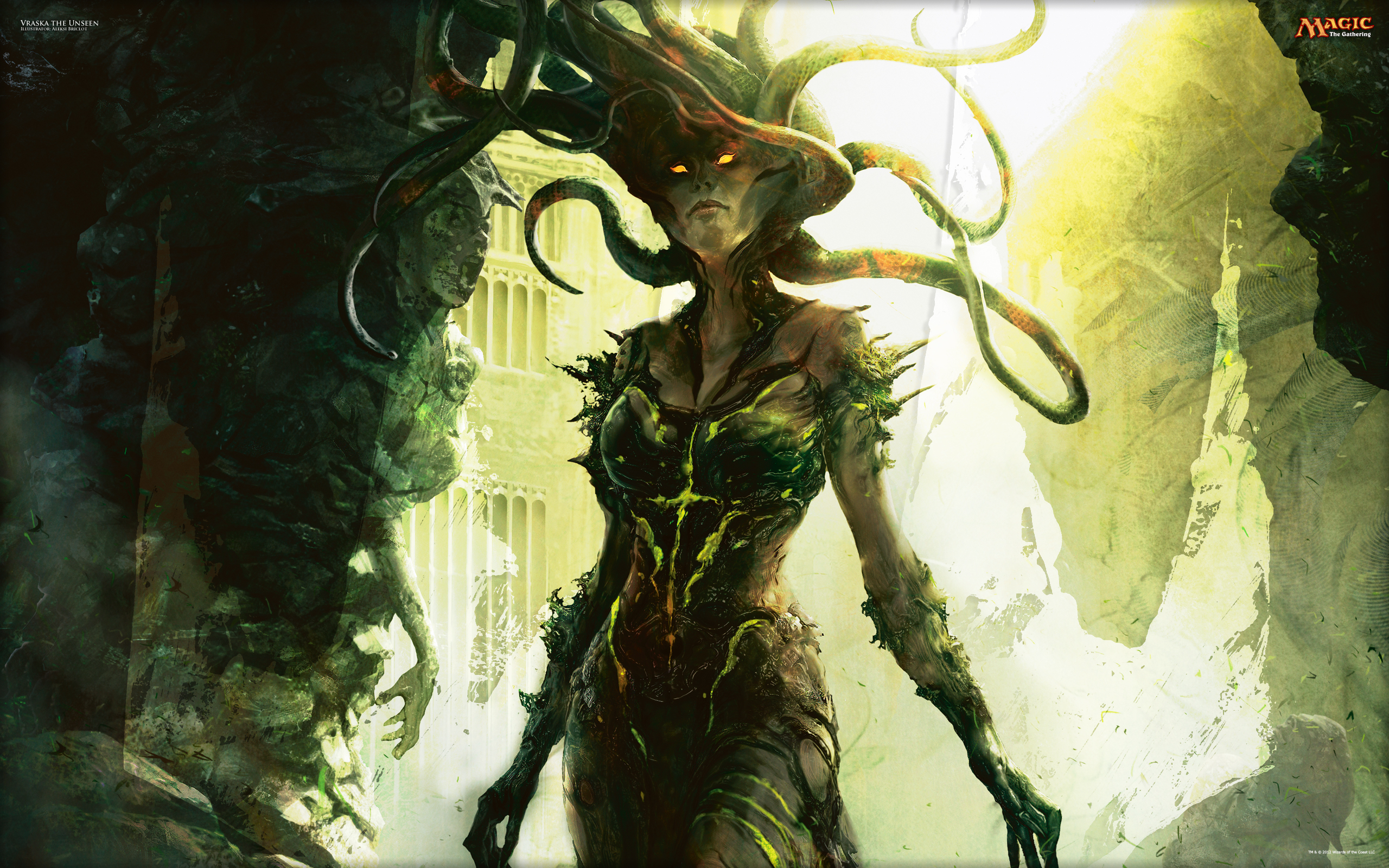 Wallpaper of the Week Vraska the Unseen Daily MTG Magic The