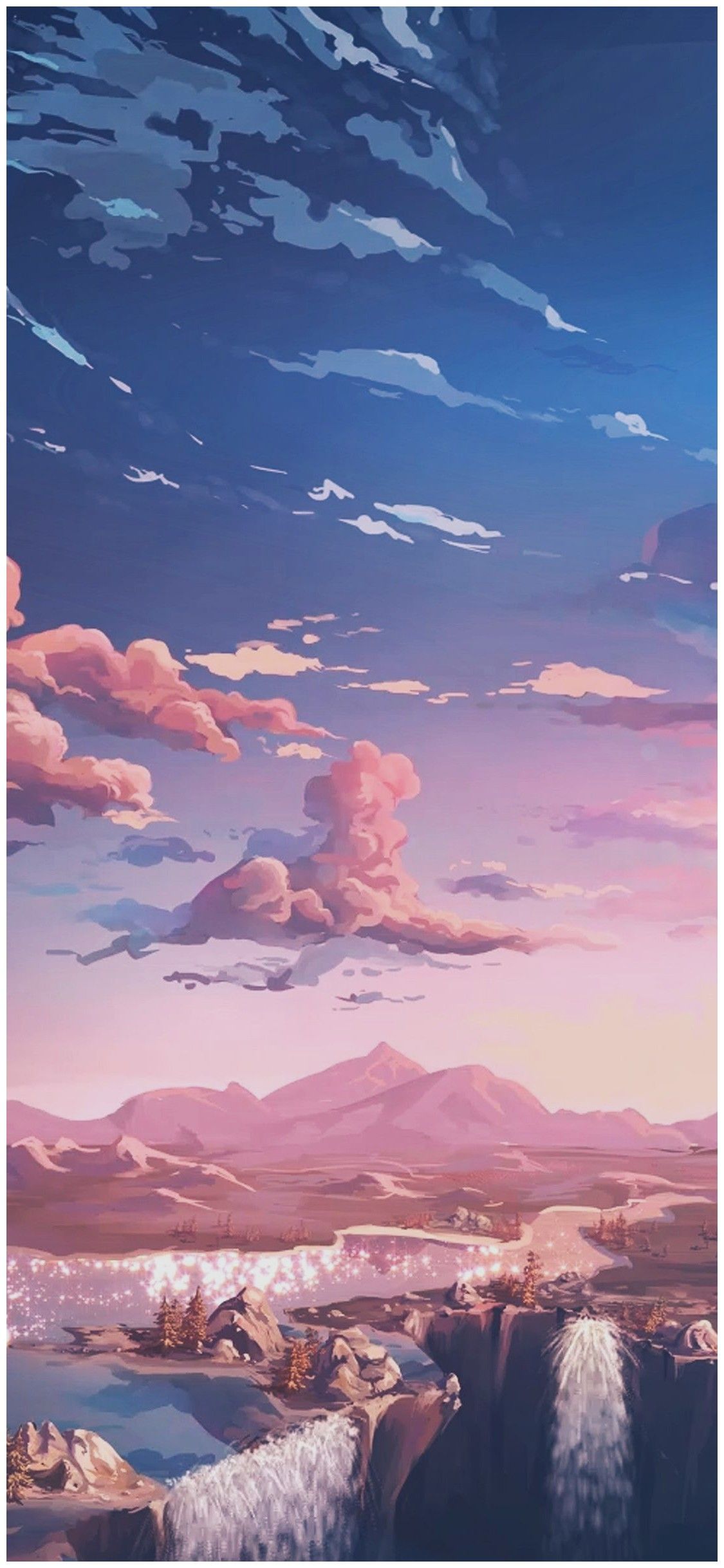 Blue Anime Aesthetic Wallpaper