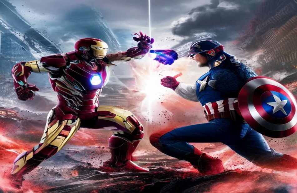 Iron Man Vs Captain America Wallpaper