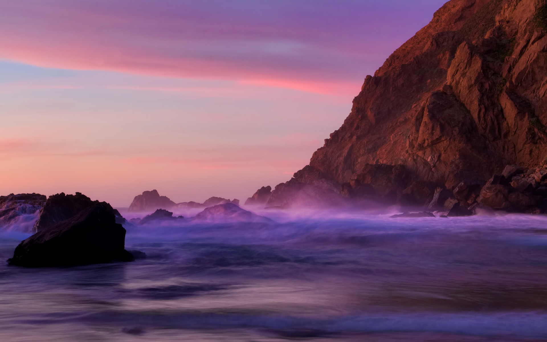 California coast sunset wallpaper 1920x1200 29599 1920x1200