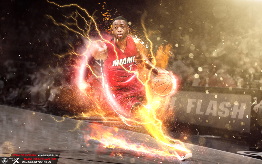 Dwyane The Flash Wade Wallpaper By Kevin Tmac