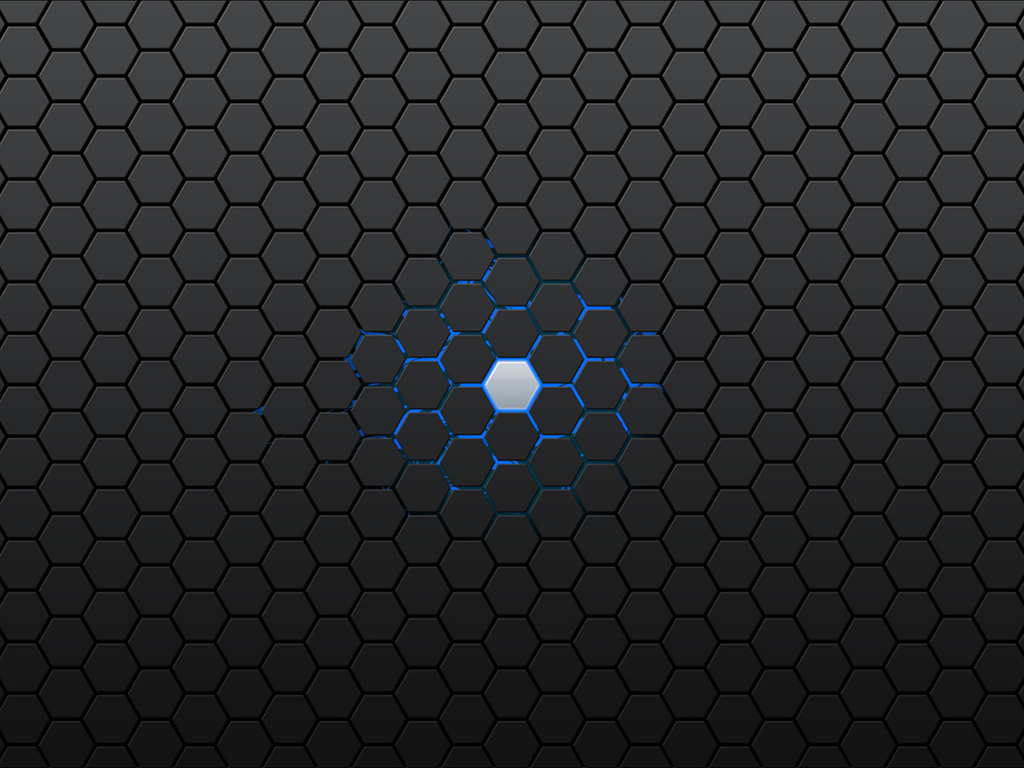Black Polygon With Blue Light Wallpaper Design Cool
