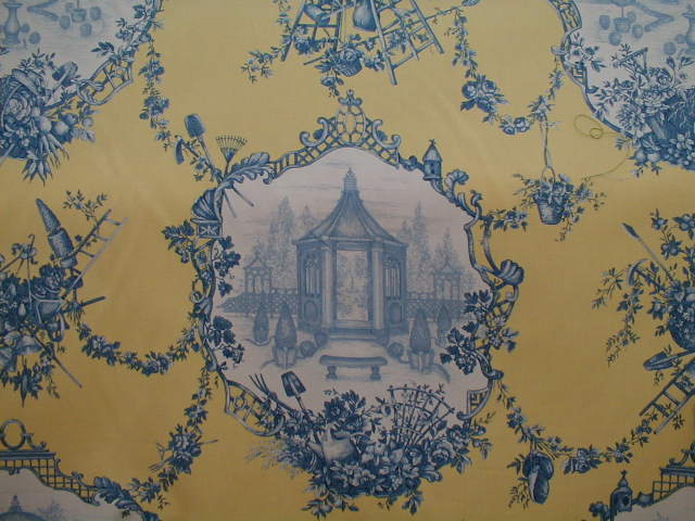 Blue And Yellow Toile Get Domain Pictures Getdomainvids