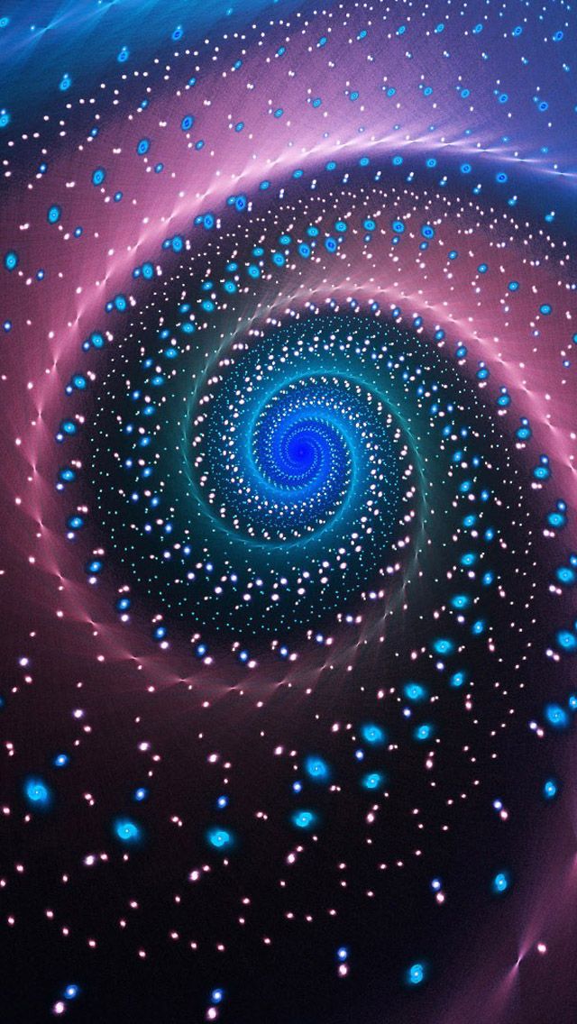 Abstract Spiral Blue Purple iPhone Wallpaper Color Glitter