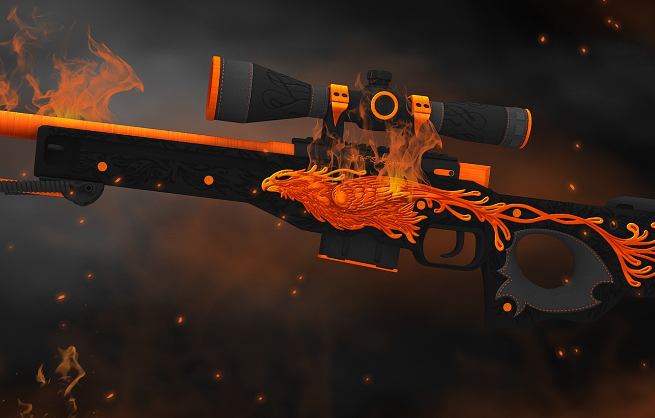 Wallpaper Flame Bird Smoke Spark Heat Phoenix Paint Awp