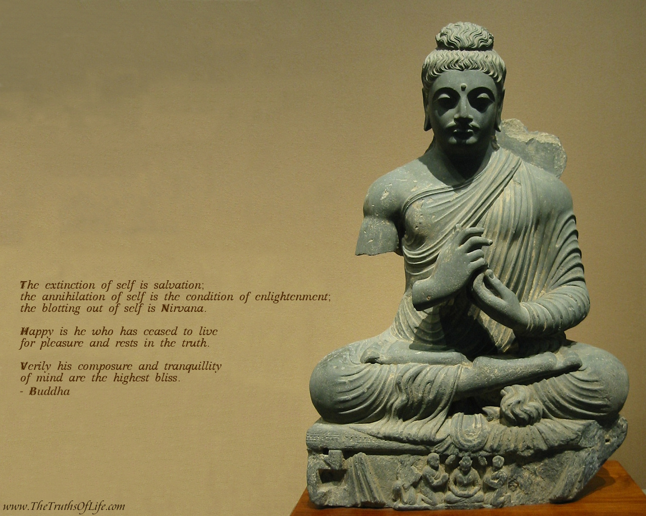 Buddha Statue Wallpaper Seated
