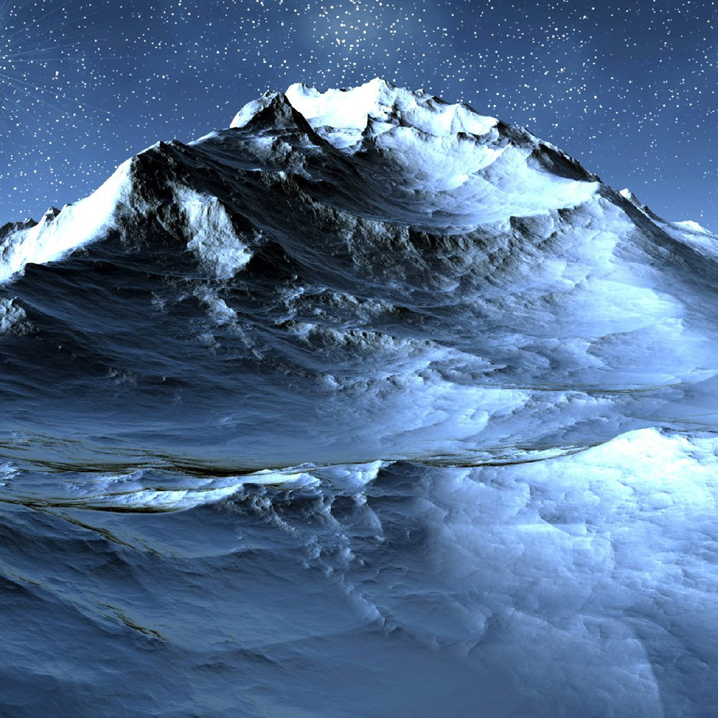 iPad Wallpaper Snow Mountain Natural Scenery