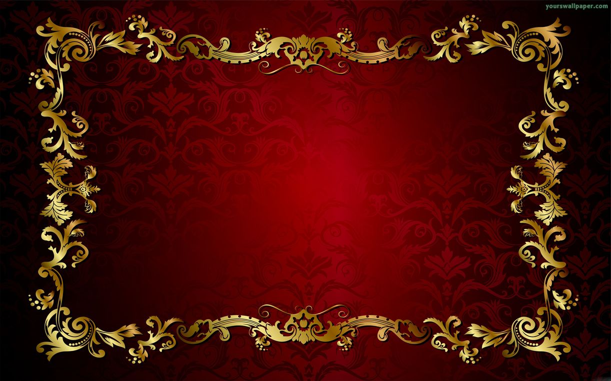 Gold and Red Wallpaper - WallpaperSafari