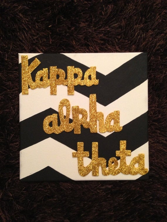 Sorority sign   Kappa Alpha Theta Theta Made to order Can have any