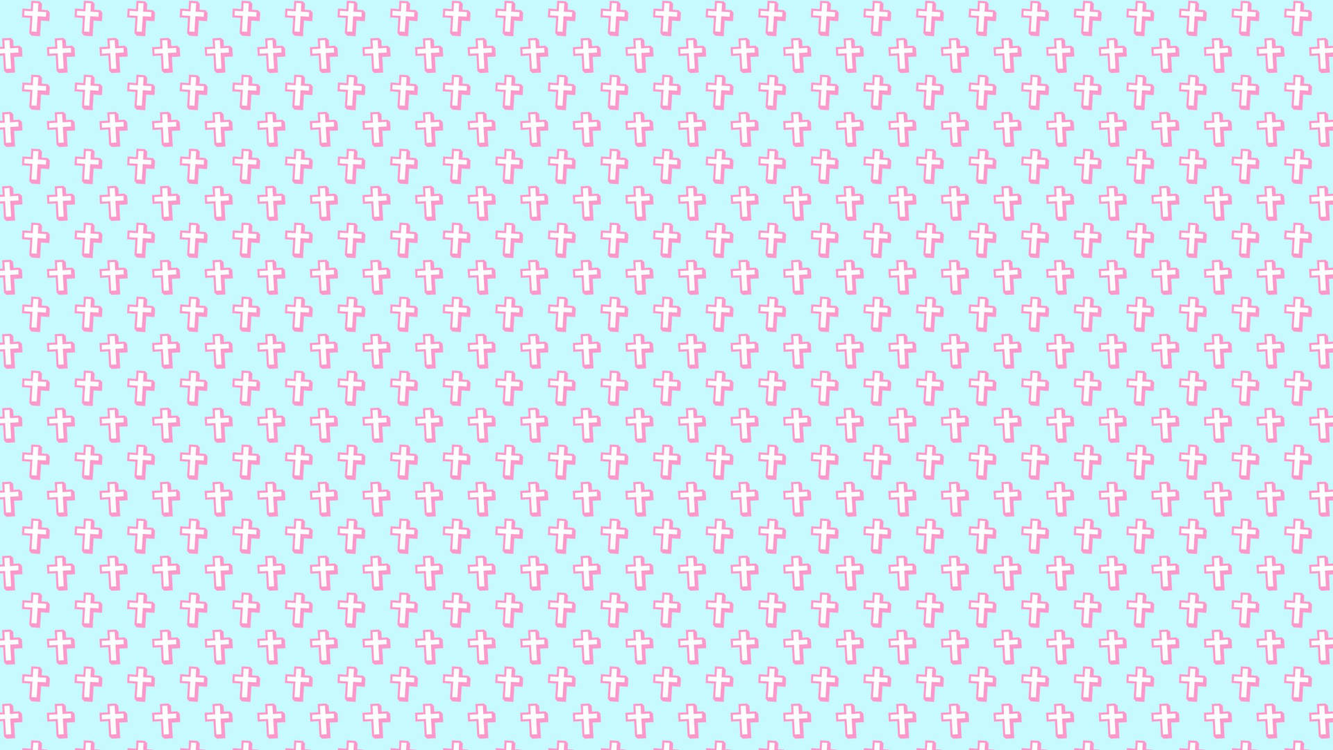 Cute Girly Cross Pattern Wallpaper