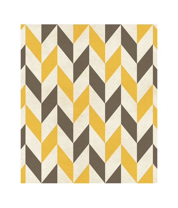 Paw Yellow Gray Chevron Pattern Wallpaper Panel Buy Online Rs