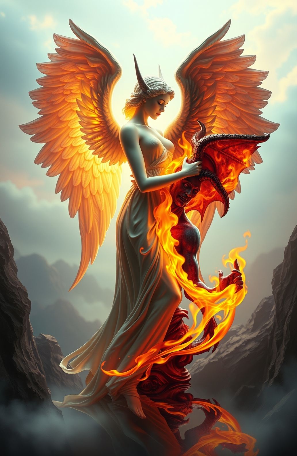 Angel And Devil Wallpaper