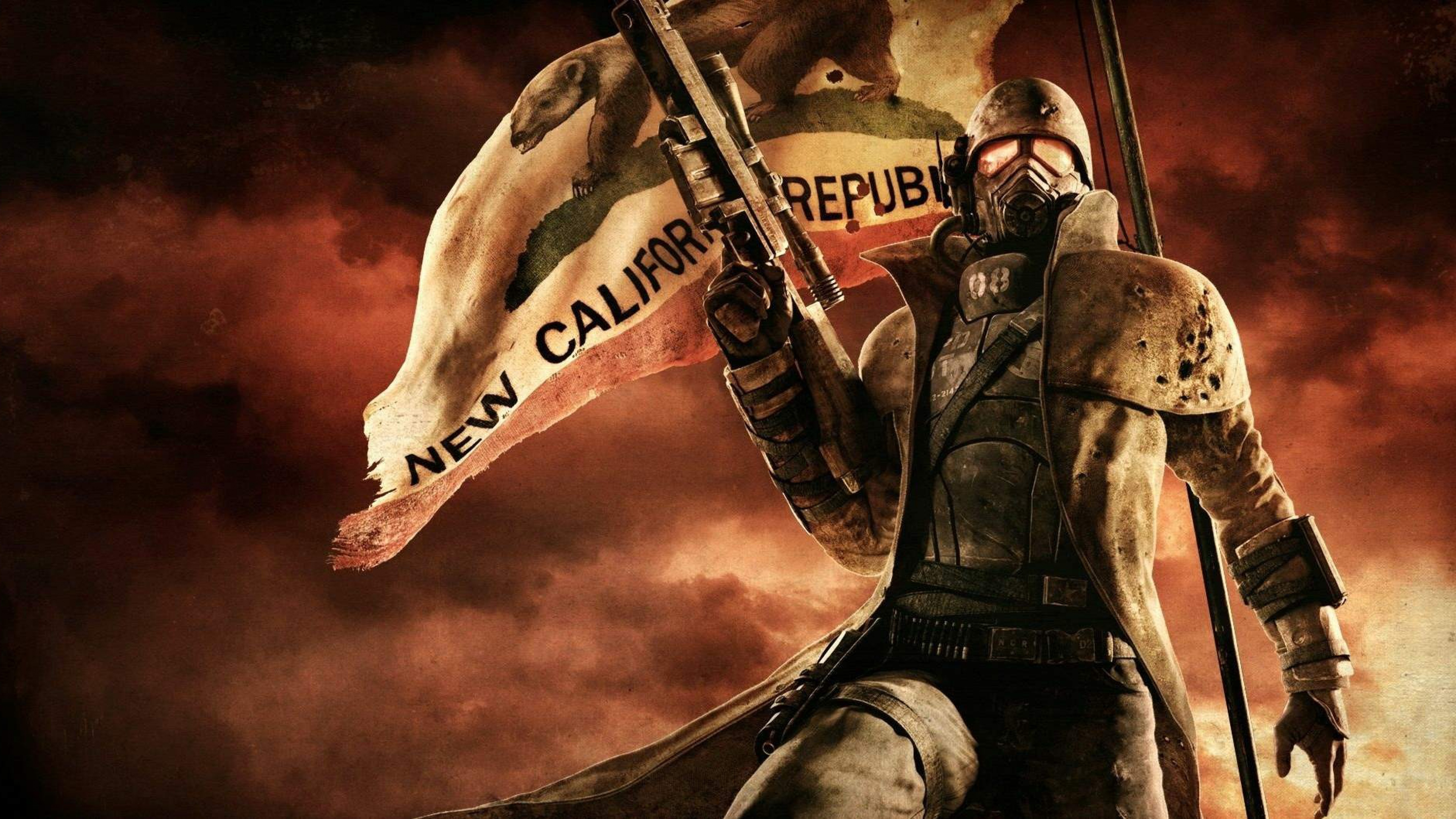 Featured image of post Fallout New Vegas Animated Wallpaper Cowboy animated character walking along ruined bridge wallpaper video games video game characters fallout