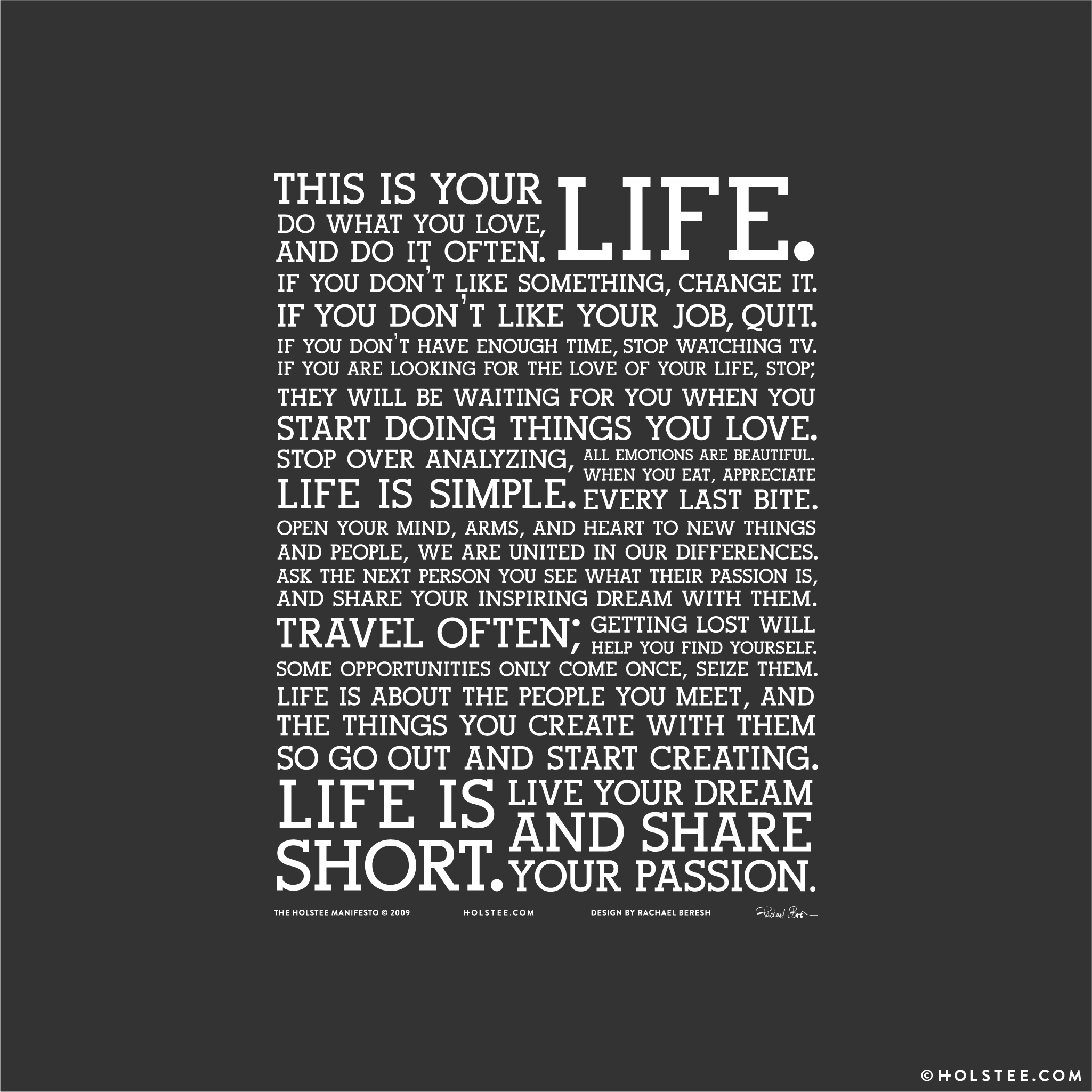 Holstee Manifesto Wallpaper