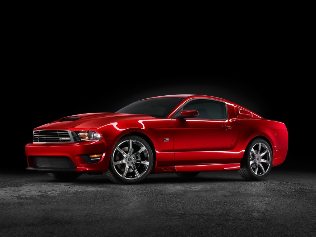 The Red Car Ford Mustang S281 Wallpaper