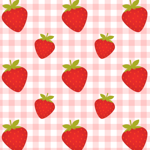 Group Of Seamless Strawberry Pattern Background Labs We Heart It