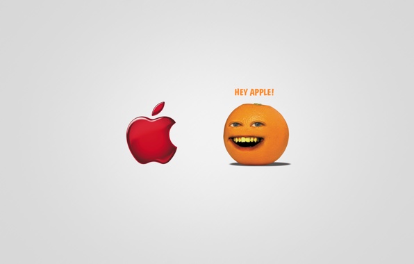 Wallpaper Apple The Annoying Orange