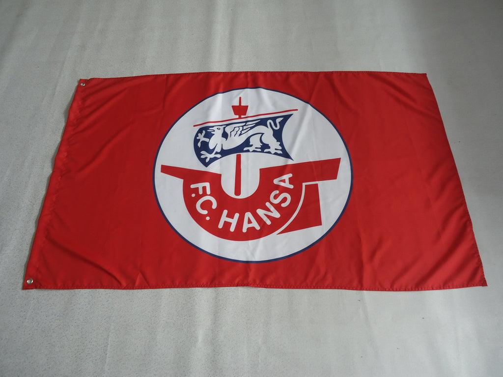 FC Hansa Rostock Flag 3x5 Banner 100 polyester YETflag