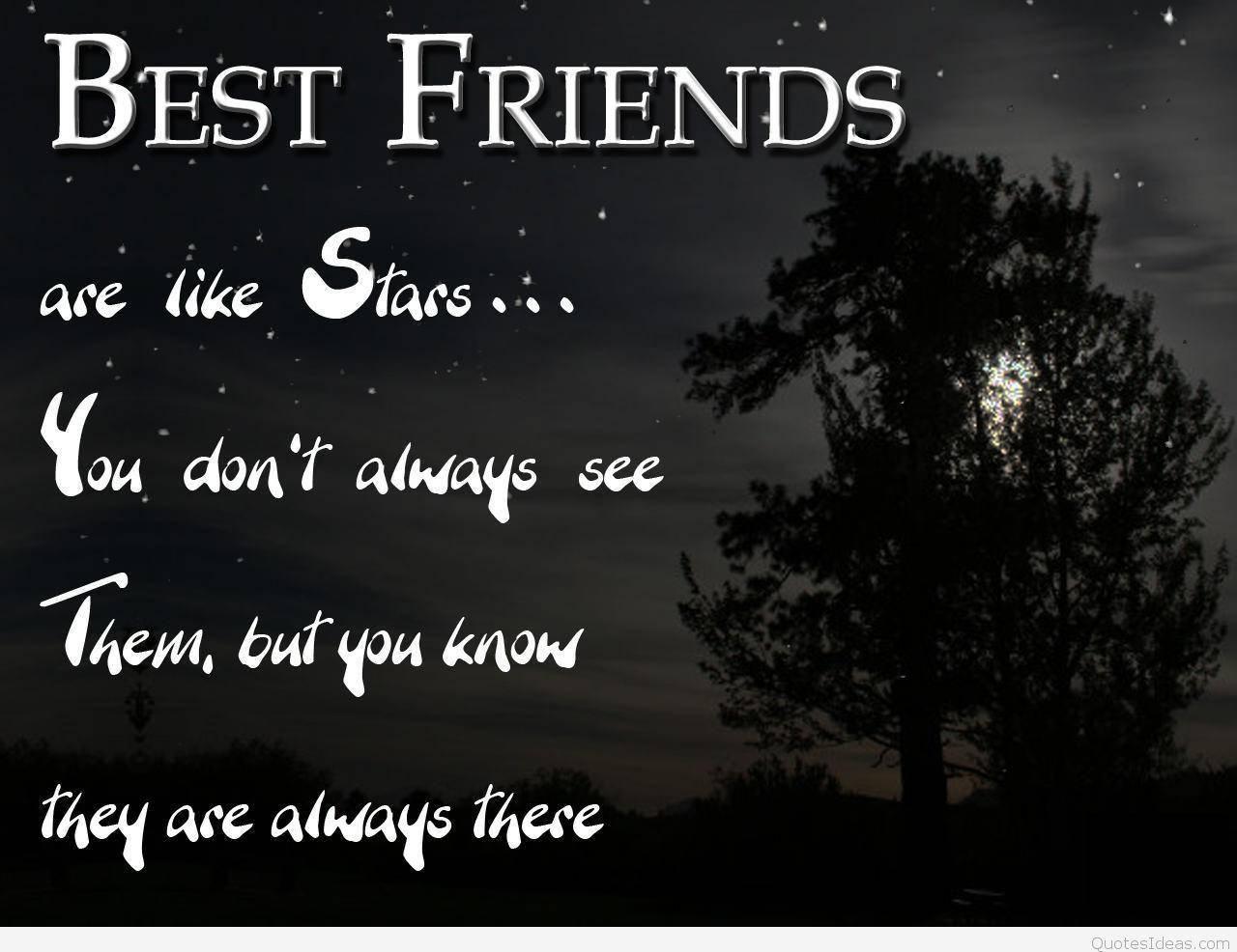 Download Stars Best Friend Quotes Wallpaper