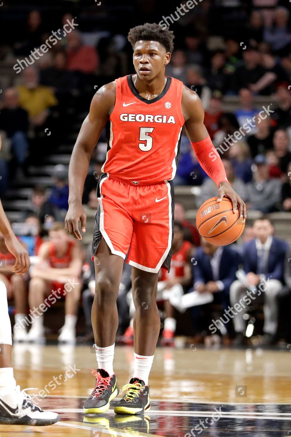 Georgia Guard Anthony Edwards Plays Against Editorial Stock Photo
