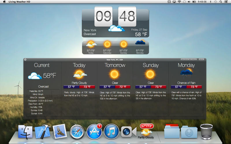 Living Weather Hd Live Wallpaper Forecast Desktop Clock