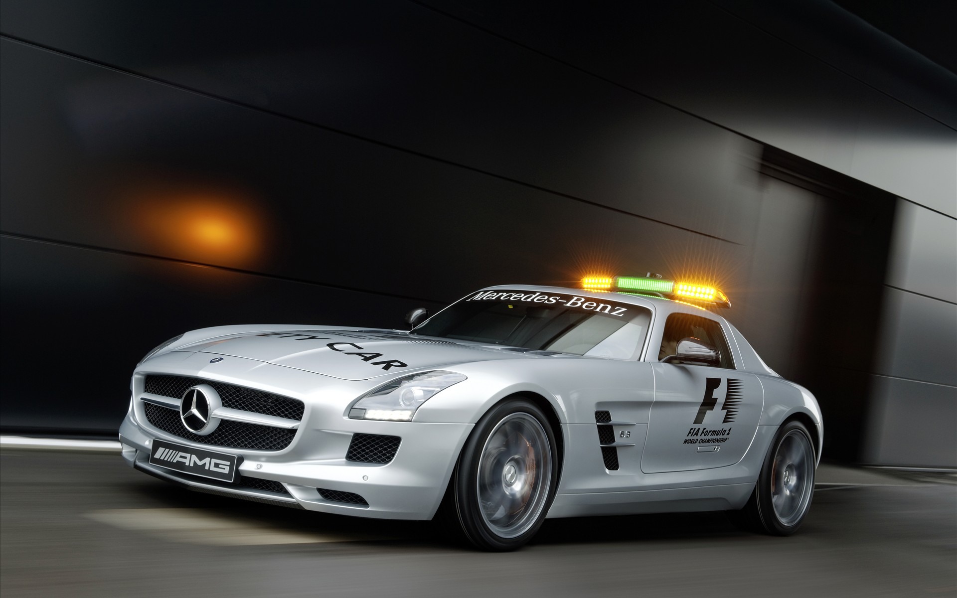 Mercedes Benz SLS AMG F1 Safety Car desktop wallpaper