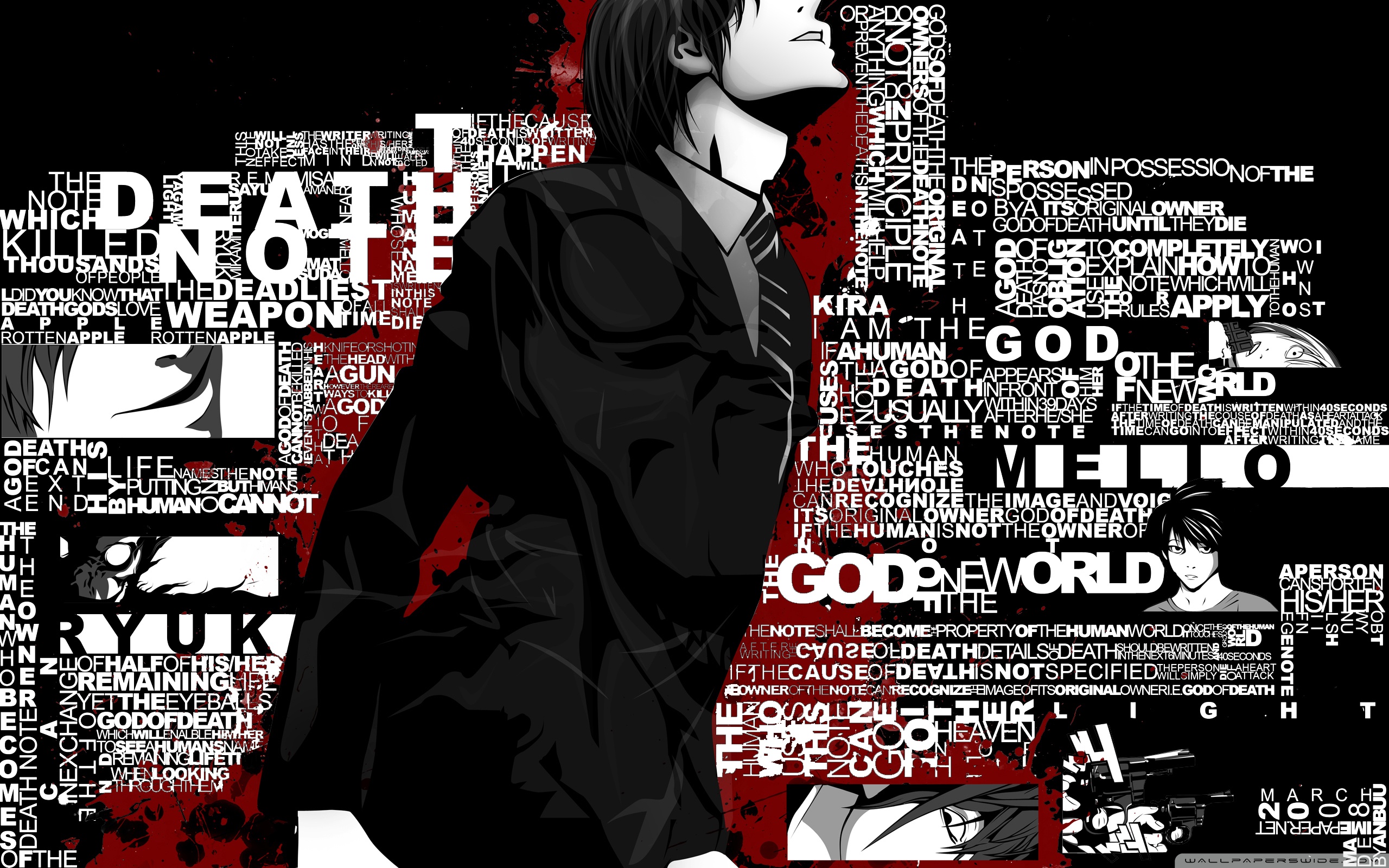 Death Note Puter Wallpaper Desktop Background Id