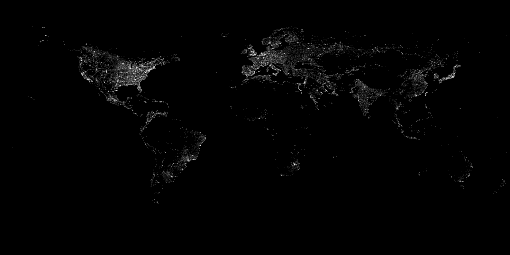 Night By Shuttle Wallpaper Earth Lights At Desktop