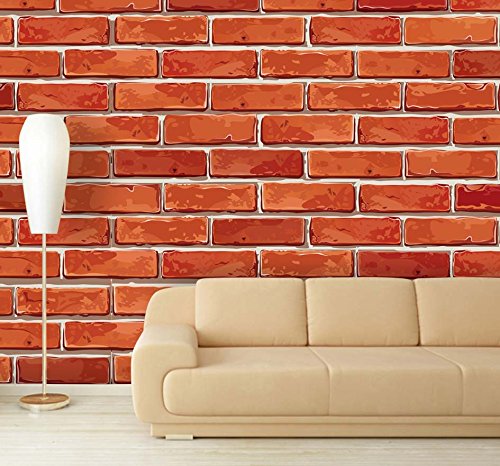 Self Adhesive Removable Wallpaper Brick