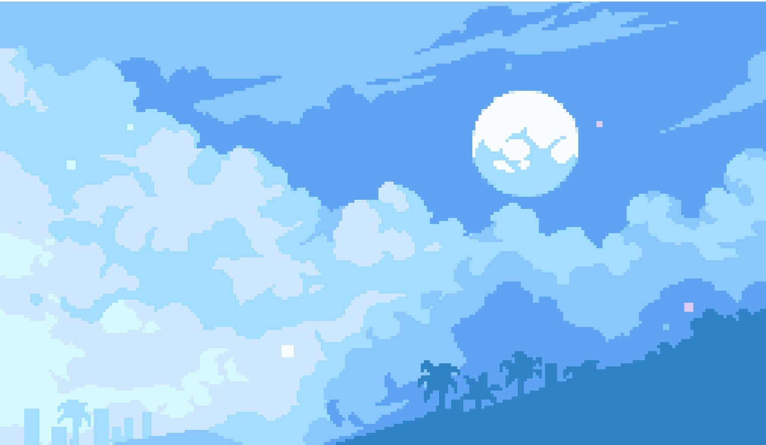 Feel The Nostalgia And Enjoy Peace Of A Mesmerizing Blue Wallpaper