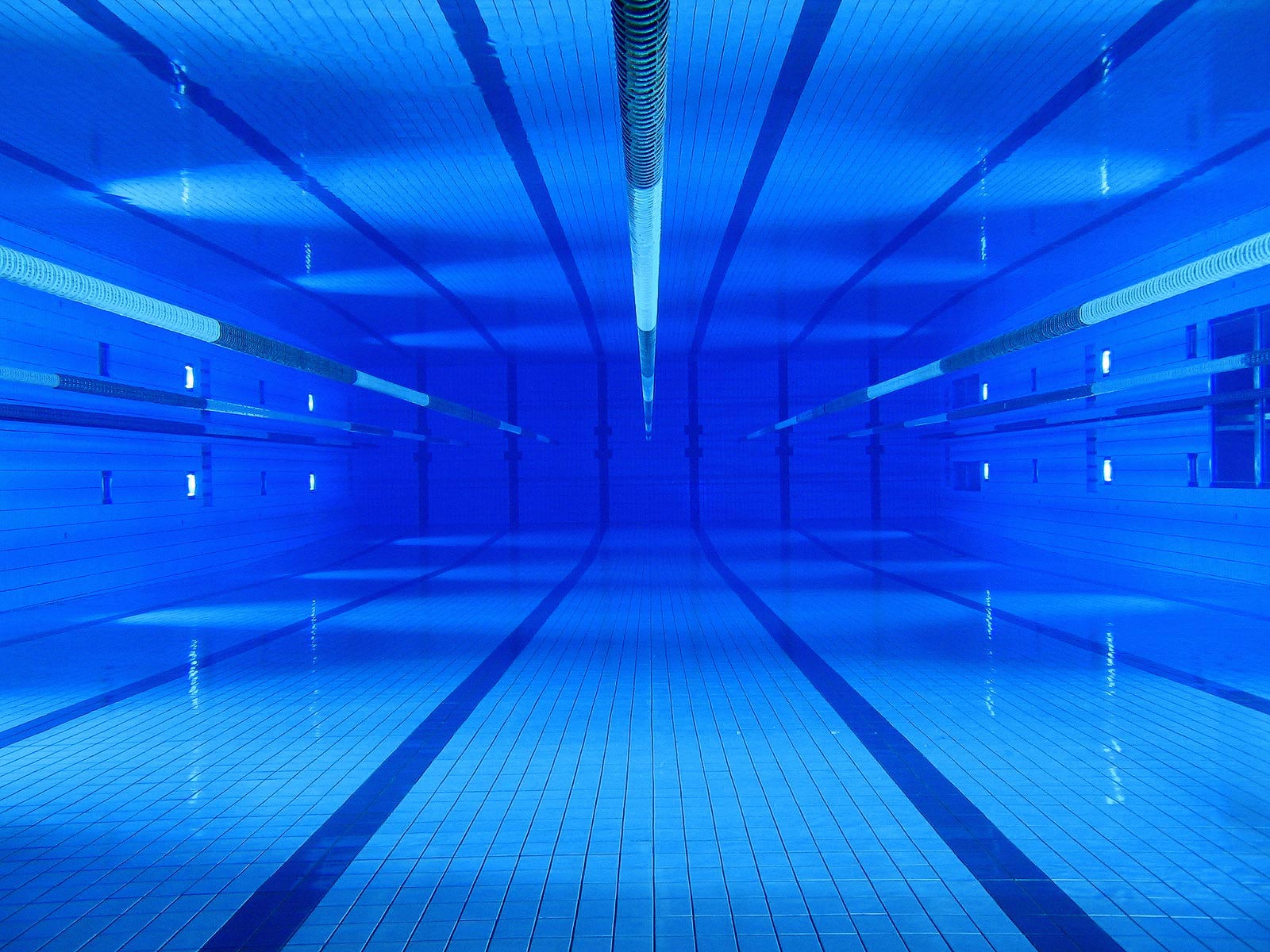 Underwater In An Olympic Sized Swimming Pool