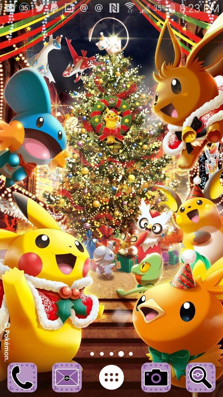 Pokemon Christmas Phone and Lock Screen Wallpaper rpokemon