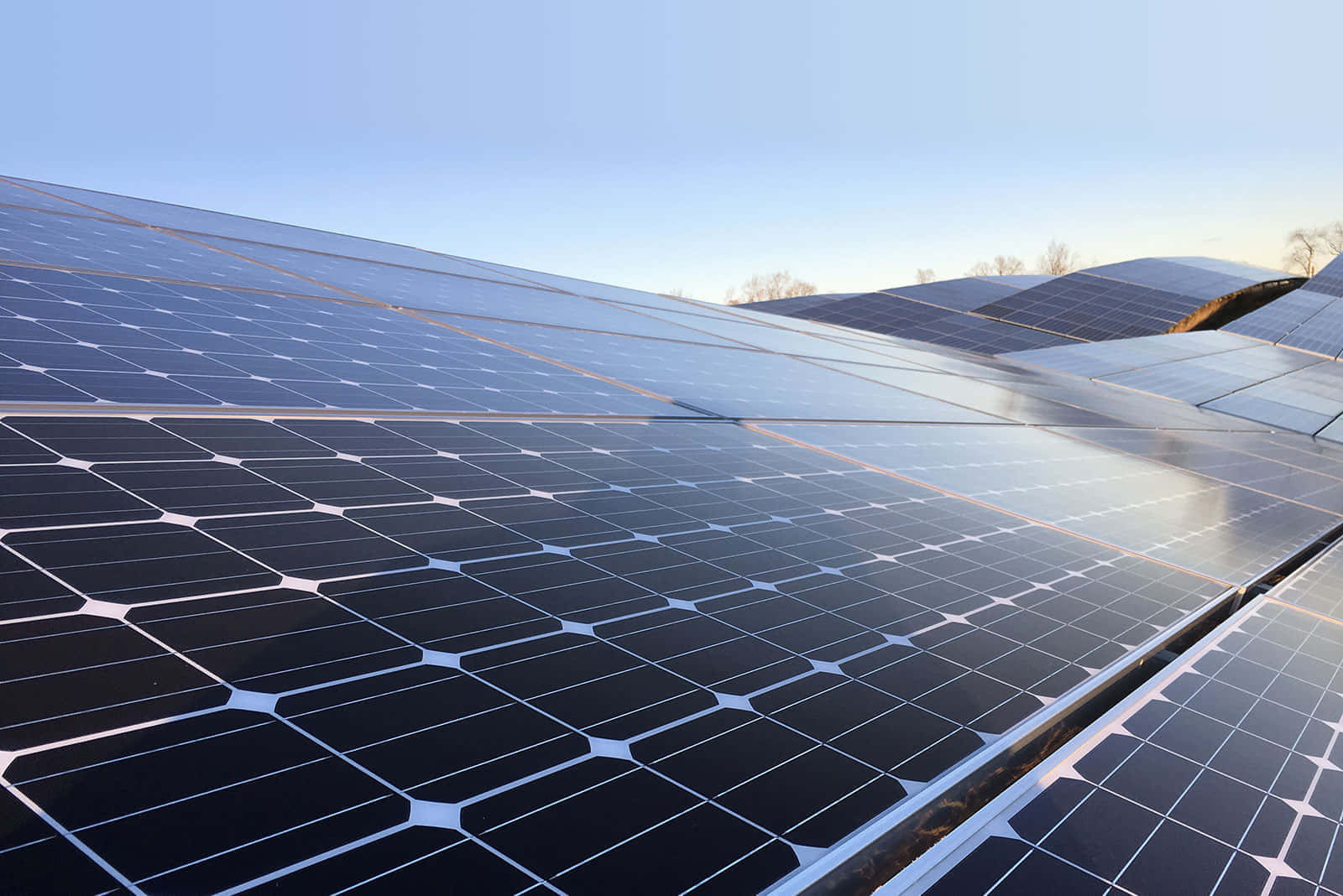 Solar Panel X Background Wallpaper