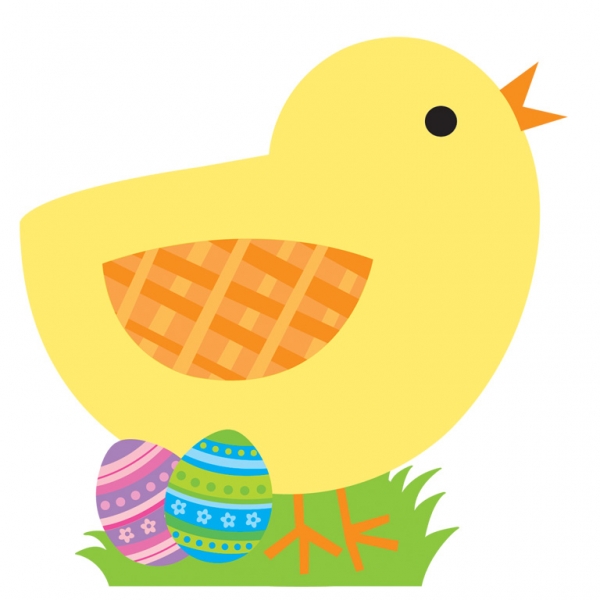 Easter Chick Cutout 33cm Pc